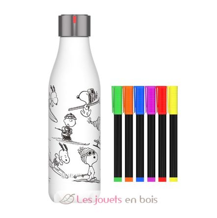 Bouteille isotherme à colorier Snoopy 500 ml A-4379 Les Artistes Paris 1