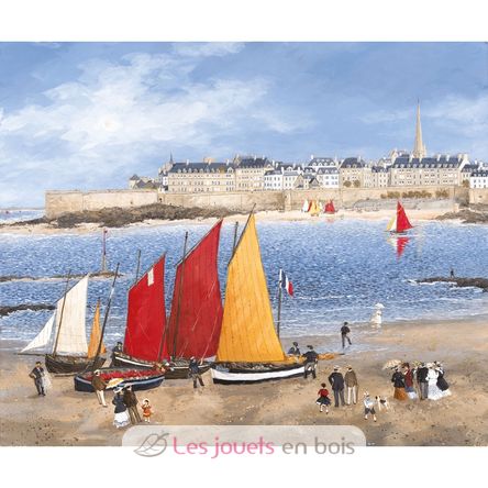 Les remparts de Saint-Malo Delacroix A1002-650 Puzzle Michèle Wilson 2