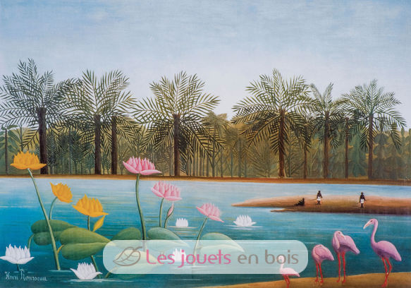 Les flamants roses de Rousseau A1076-350 Puzzle Michèle Wilson 2