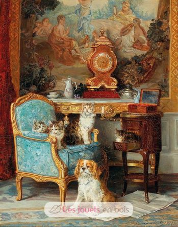 Famille de chats et chien de Lambert A1103-150 Puzzle Michèle Wilson 2