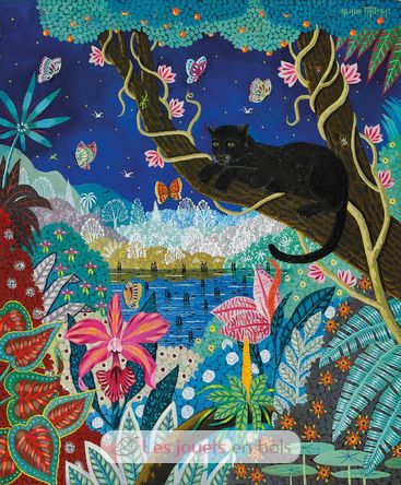 Panthère noire nocturne d'Alain Thomas A1106-350 Puzzle Michèle Wilson 2
