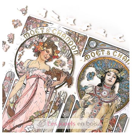 Champagne de Mucha A1110-500 Puzzle Michèle Wilson 4