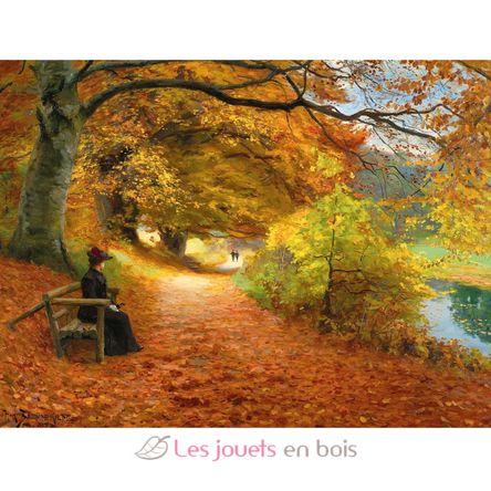 Chemin boisé en automne de Brendekilde A1193-750 Puzzle Michèle Wilson 2