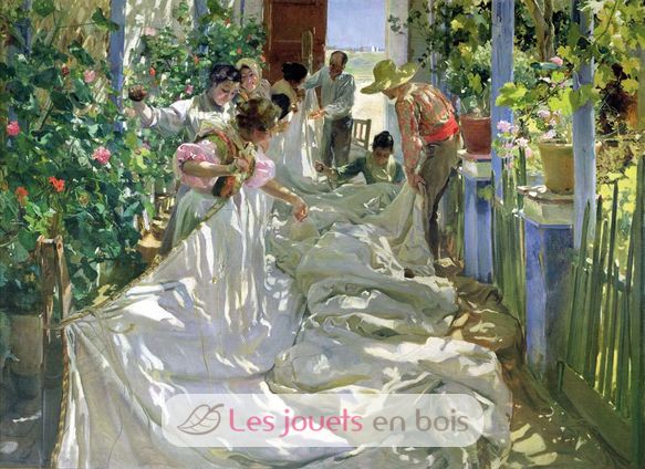 En cousant la voile de Sorolla A339-500 Puzzle Michèle Wilson 2