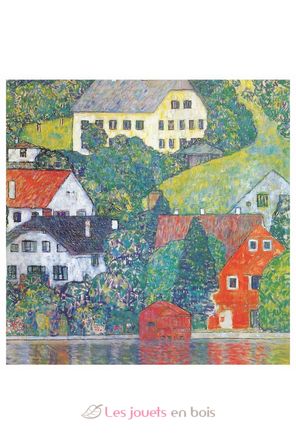 Les maisons sur le lac de Klimt A478-250 Puzzle Michèle Wilson 2