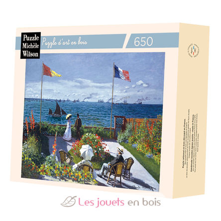 Terrasse à Sainte Adresse de Monet A493-650 Puzzle Michèle Wilson 1