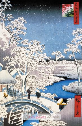 Le Pont à Meguro de Hiroshige A566-250 Puzzle Michèle Wilson 2