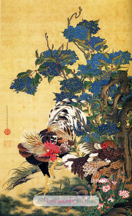 Coq japonais de Jakuchu A761-500 Puzzle Michèle Wilson 2