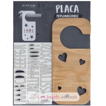 Accroche-porte personnalisable - Cœurs VI-PL23 Vintiun 2