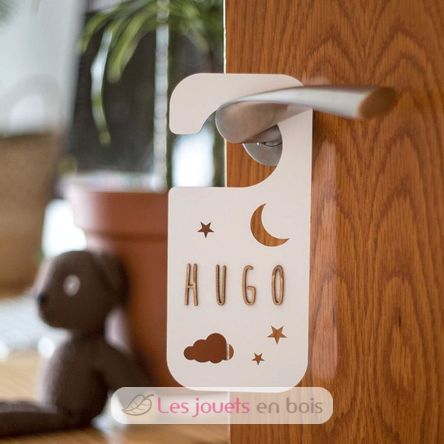 Accroche-porte personnalisable - Nuit blanc VI-PL32 Vintiun 2