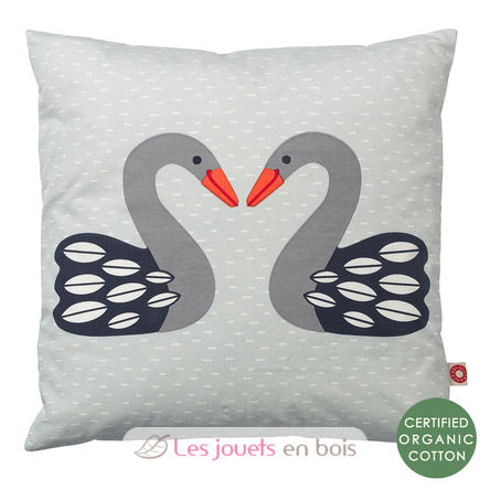 Coussin Almue Cygne foncé EFK119-008-020 Franck & Fischer 1