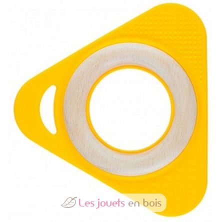 Hochet Triangle Tri0+ jaune EFK-120-000-201 Little Big Things 1