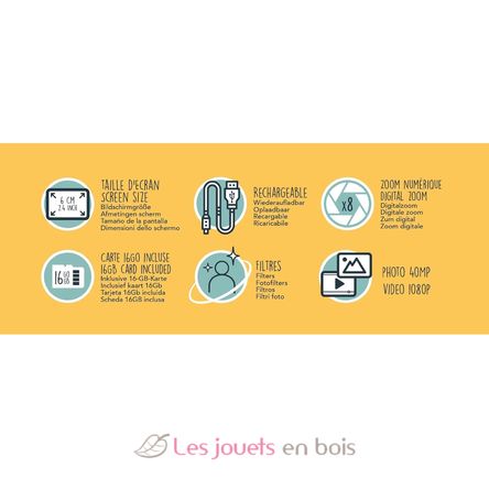 Buki CamJunior - Appareil photo vidéo enfant BUK-PV011 Buki France 5