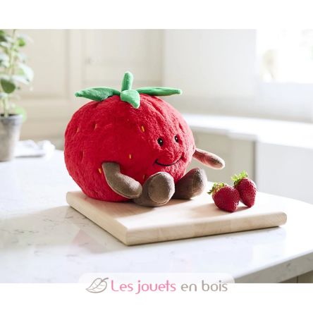 Peluche Bouillotte Fraise WA-AR0172-2 Warmies 2