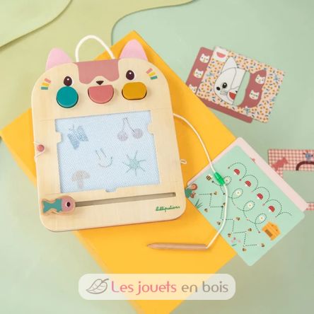 Ardoise magique Jeanne le chat LL83650 Lilliputiens 2