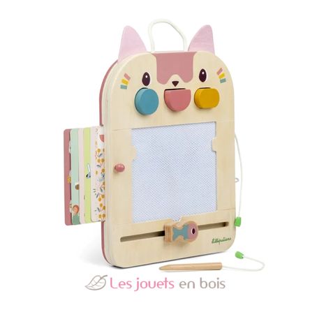 Ardoise magique Jeanne le chat LL83650 Lilliputiens 4