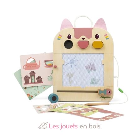 Ardoise magique Jeanne le chat LL83650 Lilliputiens 5
