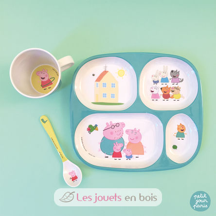 Assiette plateau à compartiments Peppa Pig PJ-PI935K Petit Jour 3