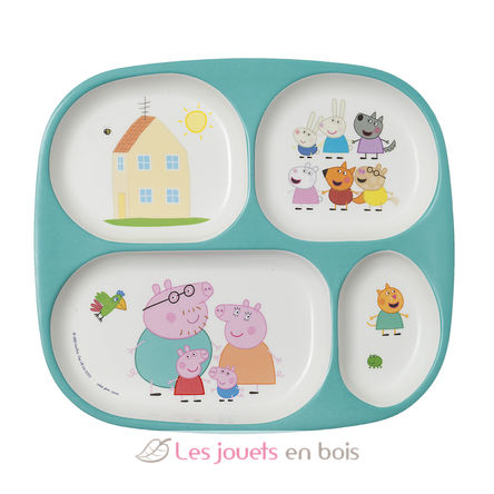 Assiette plateau à compartiments Peppa Pig PJ-PI935K Petit Jour 1