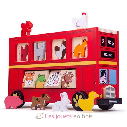Autobus des animaux BJ692 Bigjigs Toys 1