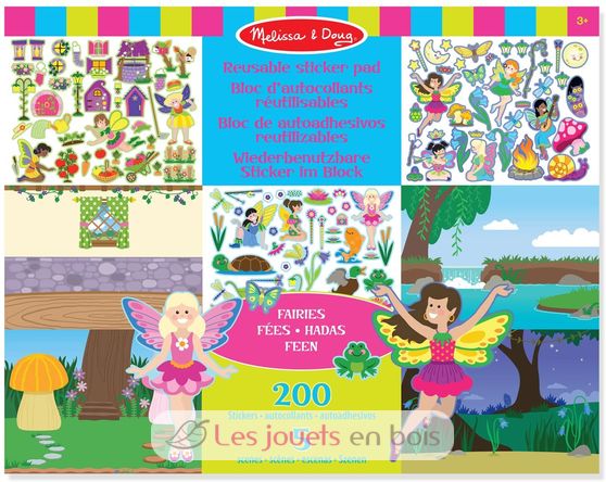 Autocollants réutilisables - Fées MD-18603 Melissa & Doug 1