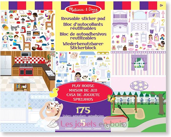 Autocollants réutilisables - La maison MD-14197 Melissa & Doug 1