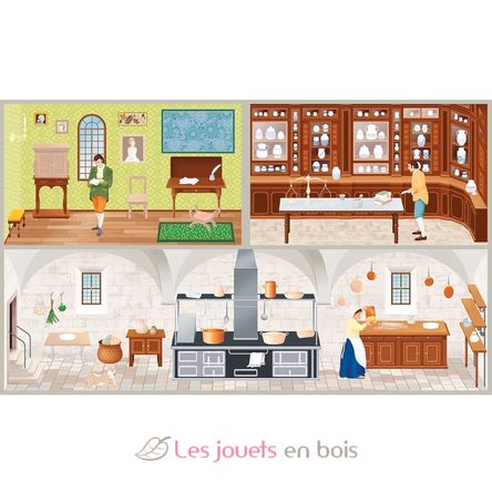 400 autocollants La vie au chateau PI-7349 Piccolia 3