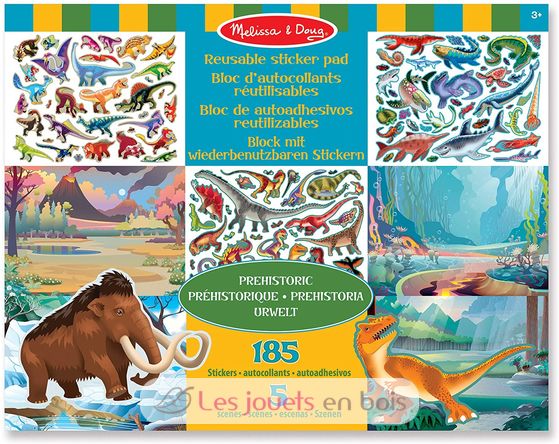 Autocollants réutilisables - Animaux préhistoriques MD-19341 Melissa & Doug 1