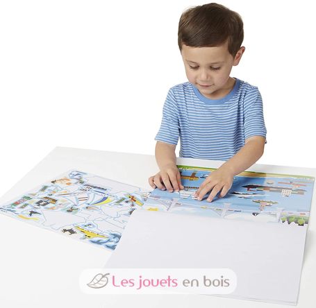 165 autocollants réutilisables - Véhicules MD-14199 Melissa & Doug 2