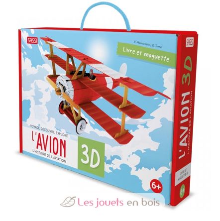 Construis l'avion 3D SJ-5977 Sassi Junior 1