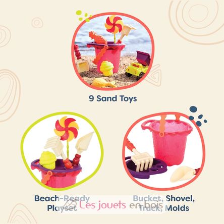 Set de plage rouge BT-BX1331 B.Toys 5