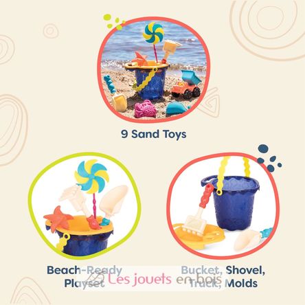 Set de plage bleu BT-BX1330 B.Toys 6