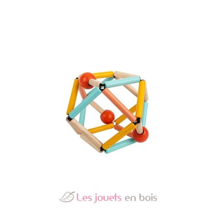 Qqmora Jouet de hochet en bois Hochet pour bébé, jouet à secouer, Design  d'anneau en bois, jouet à saisir pour instruments yabara