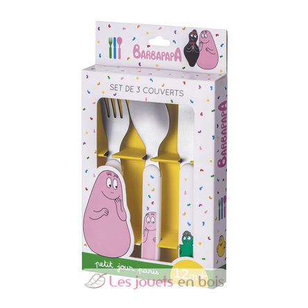 Couverts d'apprentissage Barbapapa PJ-BA903R Petit Jour 2