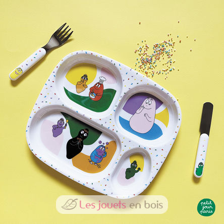 Assiette plateau à compartiments Barbapapa PJ-BA935R Petit Jour 2