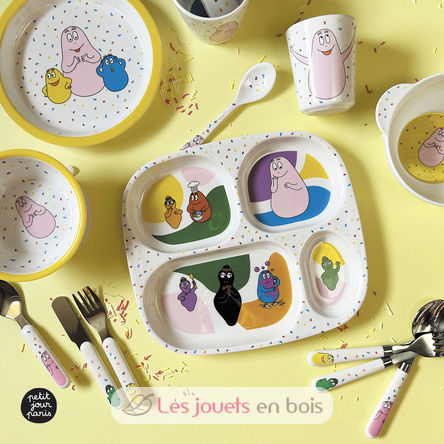 Assiette plateau à compartiments Barbapapa PJ-BA935R Petit Jour 3