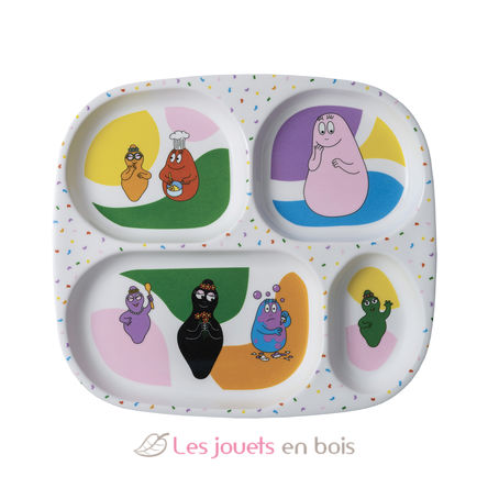 Assiette plateau à compartiments Barbapapa PJ-BA935R Petit Jour 1