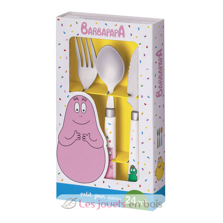 Couverts d'apprentissage Barbapapa PJ-BA937R Petit Jour 2