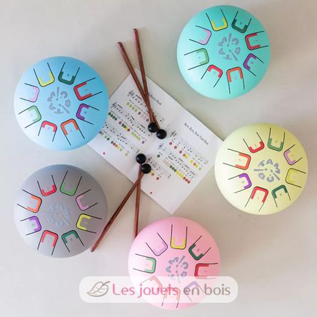 Tongue Drum 8 notes gris clair JCTMB06G Tambú 5