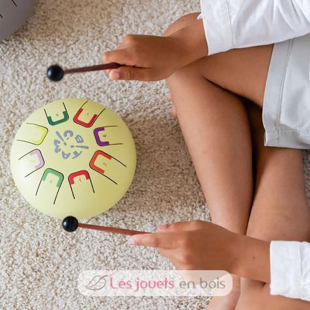 Tongue Drum 8 notes jaune JCTMB06Y Tambú 4