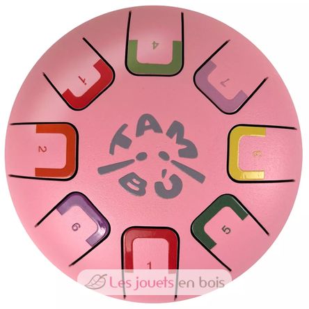 Tongue Drum 8 notes rose JCTMB06P Tambú 1