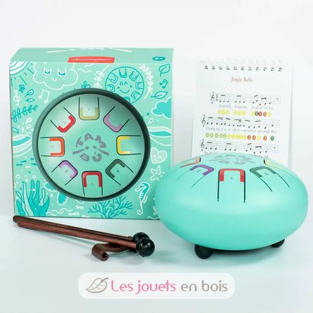 Tongue Drum 8 notes turquoise JCTMB06T Tambú 3