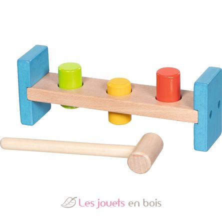 Banc à marteler avec 3 bâtons GK58319 Goki 1