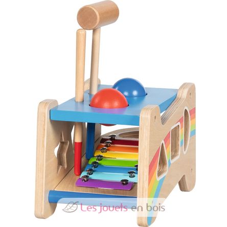 Banc à marteler et encastrer avec xylophone GK58304 Goki 6