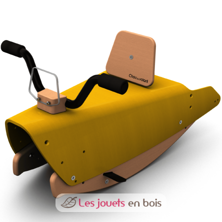 Bascule et Porteur Moto 4 en 1 Jaune CDV-BPMO-40-JA Chou Du Volant 3