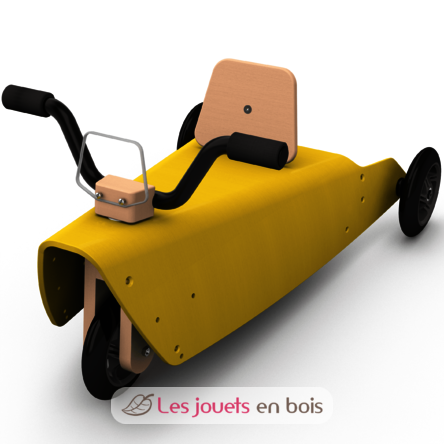 Bascule et Porteur Moto 4 en 1 Jaune CDV-BPMO-40-JA Chou Du Volant 2