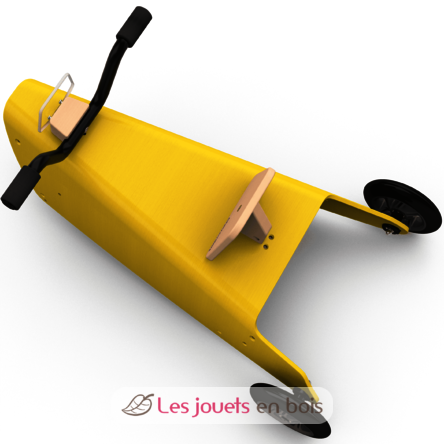 Bascule et Porteur Moto 4 en 1 Jaune - Chou Du Volant