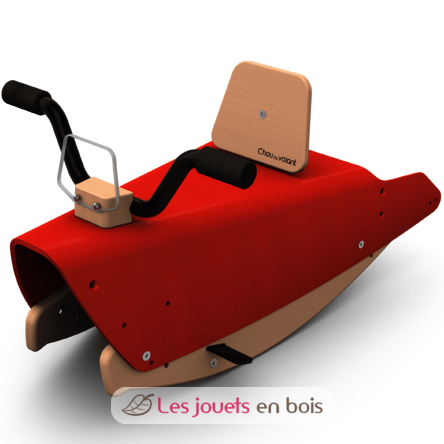 Bascule et Porteur Moto 4 en 1 Rouge CDV-BPMO-40-RG Chou Du Volant 3