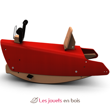 Bascule et Porteur Moto 4 en 1 Rouge CDV-BPMO-40-RG Chou Du Volant 7