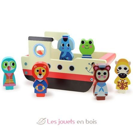 Le bateau sonore des animaux V7643 Vilac 1